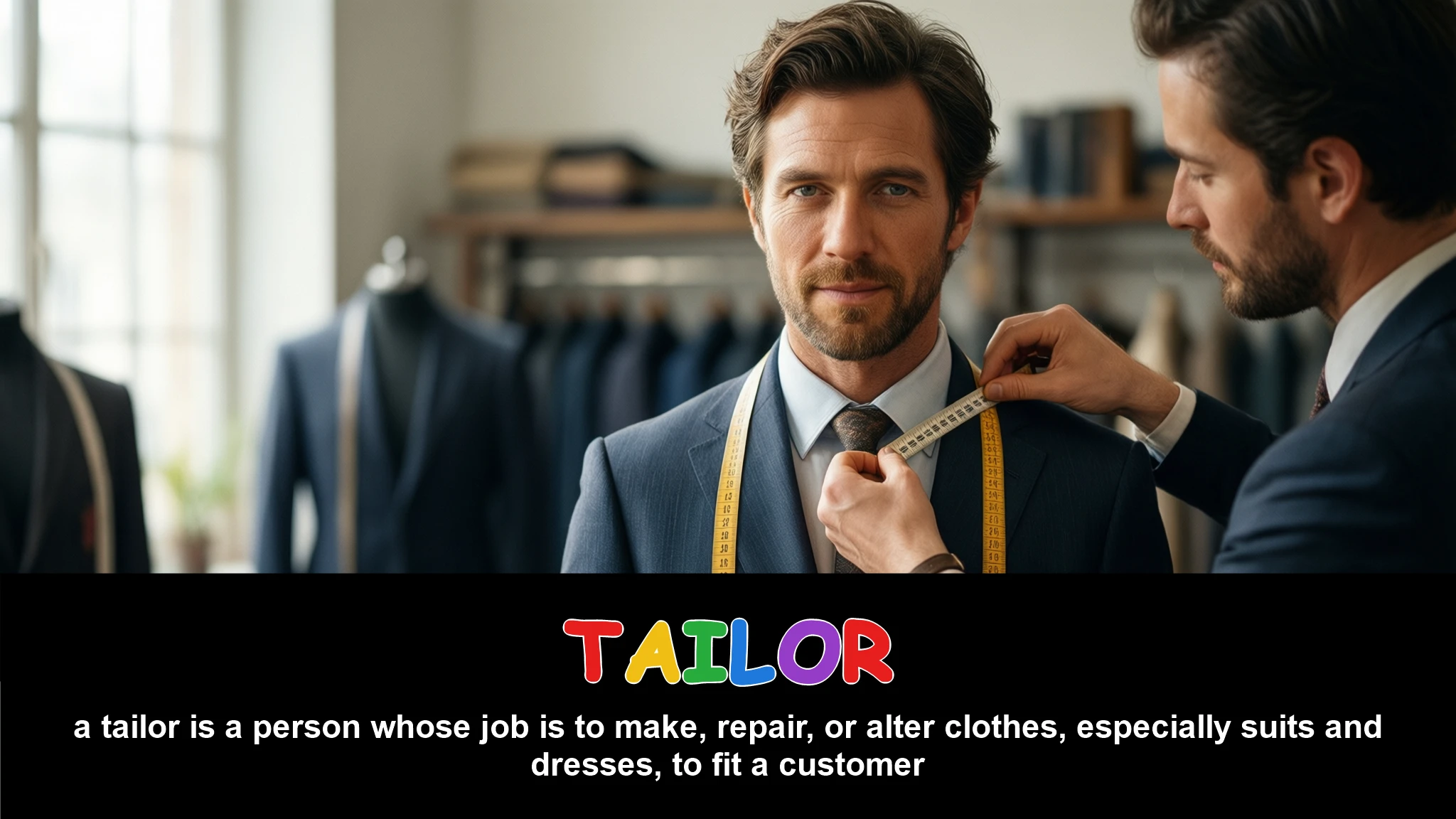 English Illustration for tailor